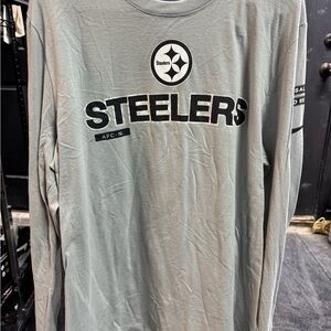 Steelers Gray Long Sleeve Shirt
